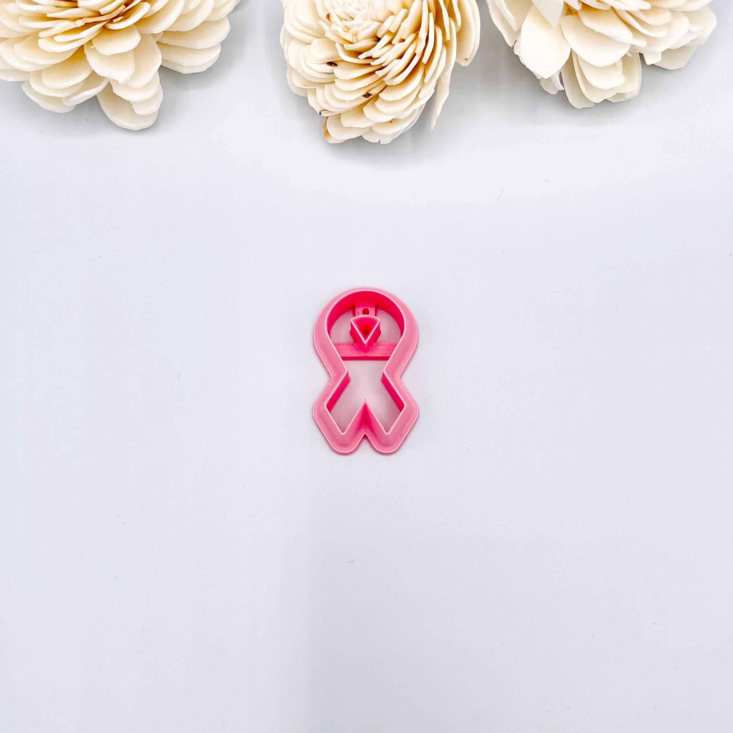 Breast Cancer Ribbon Clay Cutter
