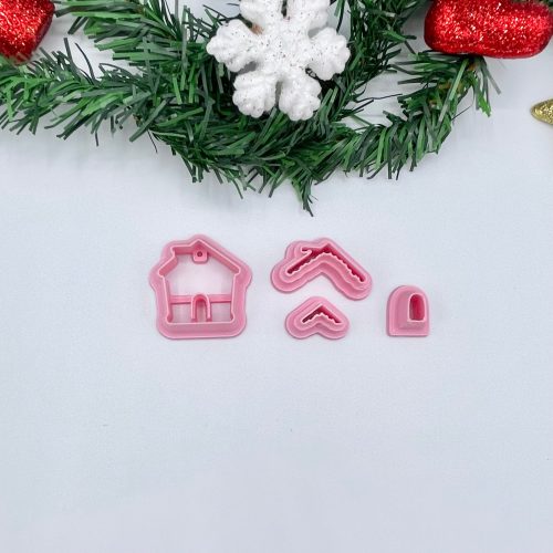 Gingerbread House Clay Cutter Set
