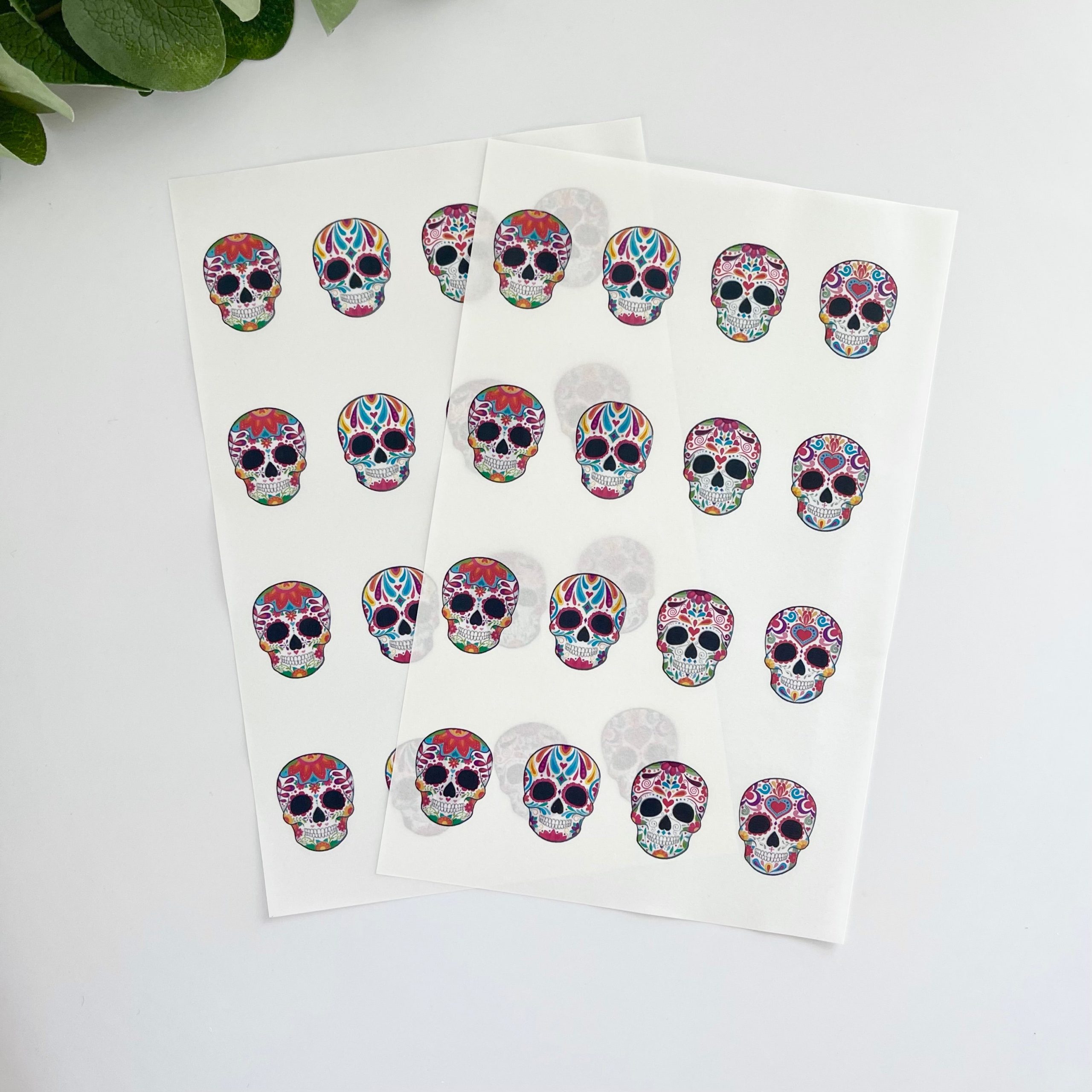 Sugar Skull Clay Tattoo Sheets & Clay Cutters