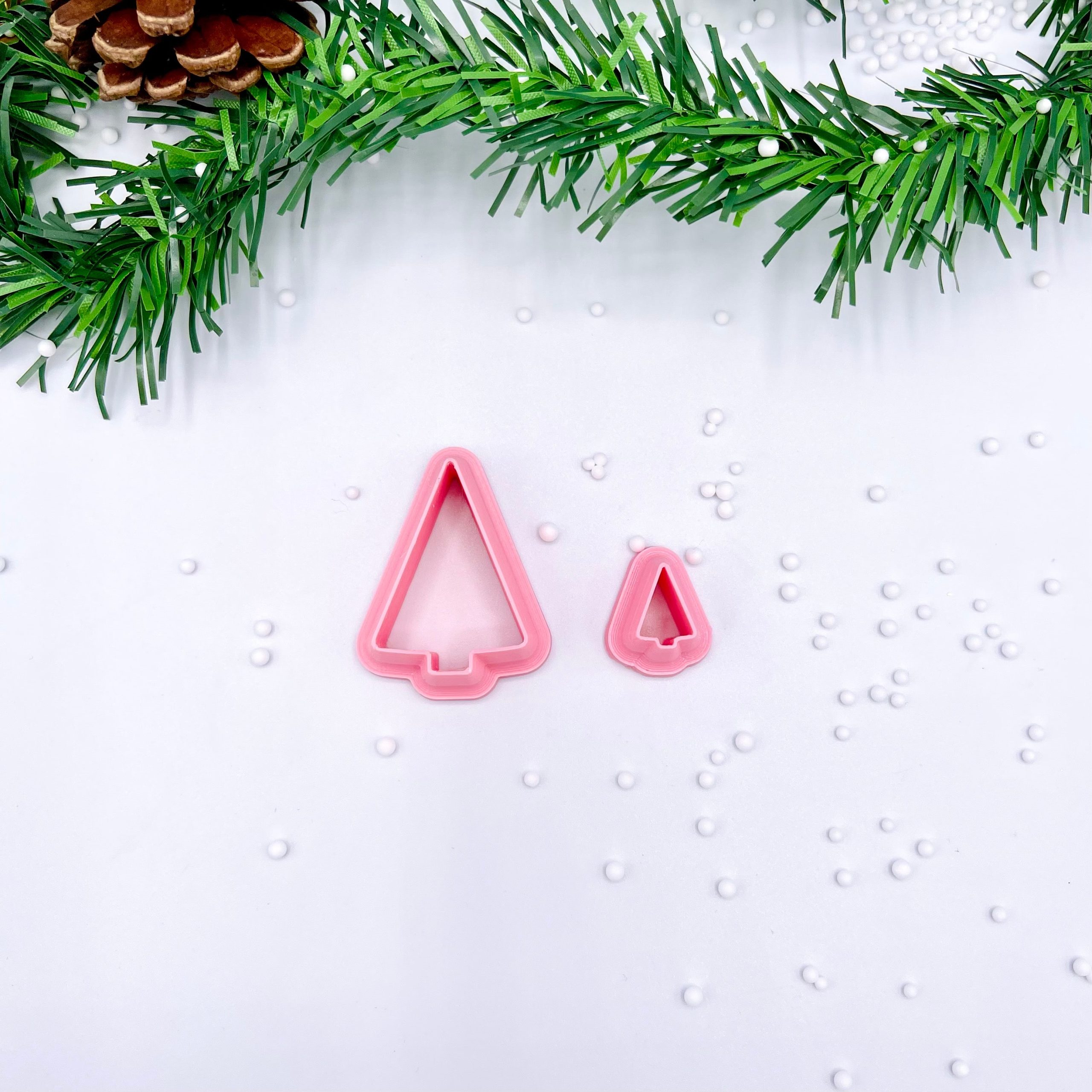 Minimalist Christmas Tree Clay Cutter Cookie Cutter
