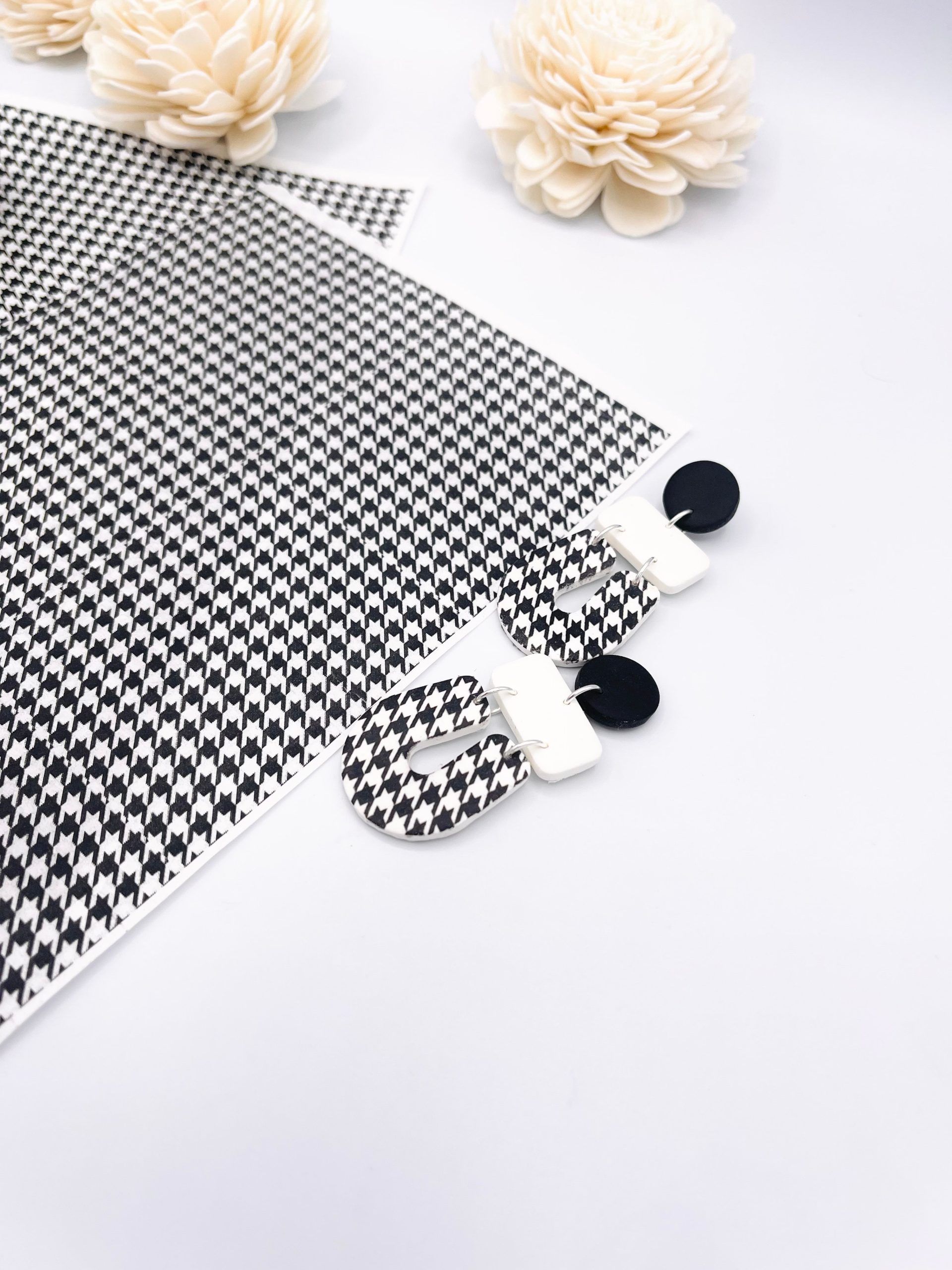 Houndstooth Clay Tattoo Sheets