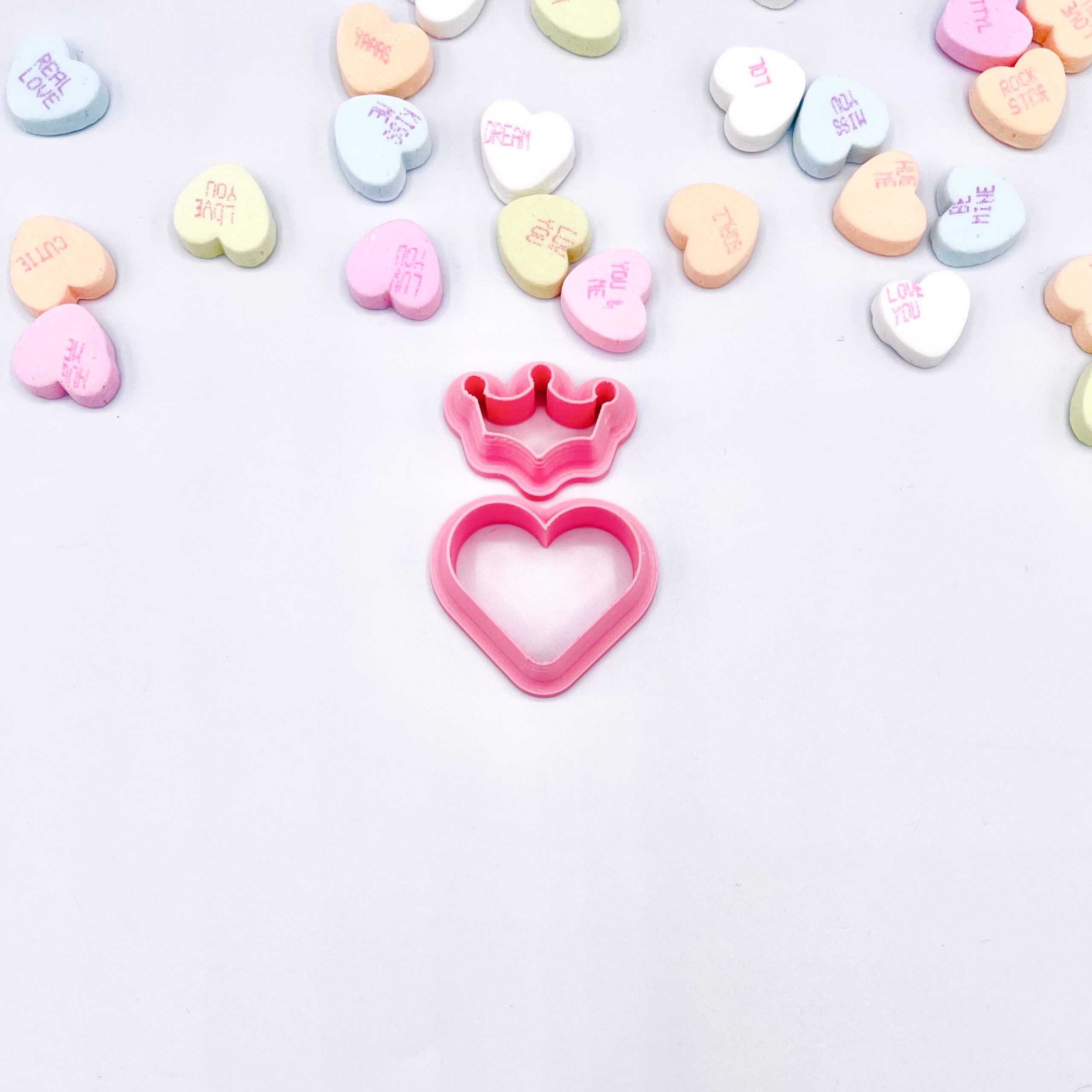 Heart and Crown Cutter Set and Stud Cutter