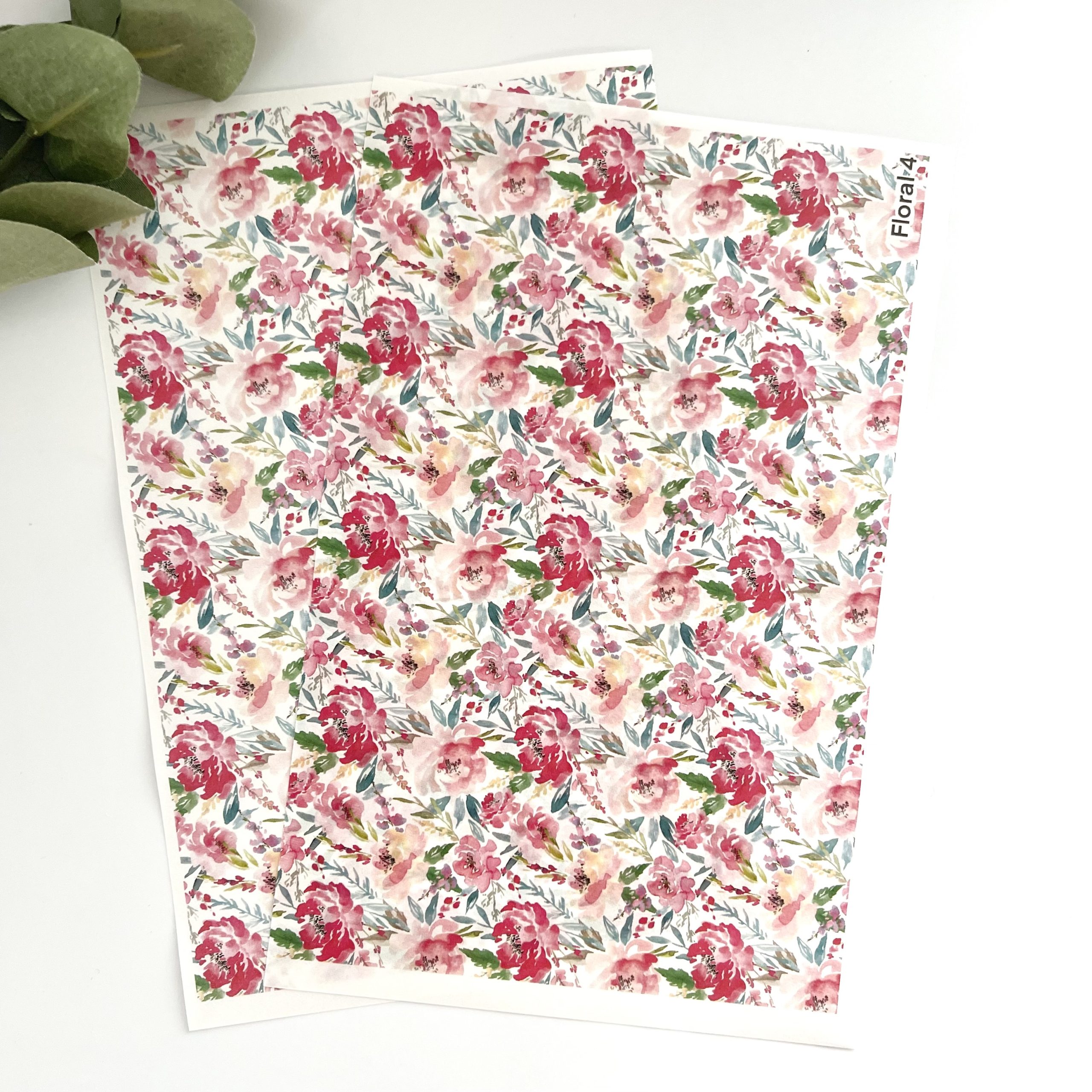 Florals 4 Clay Tattoo Sheets