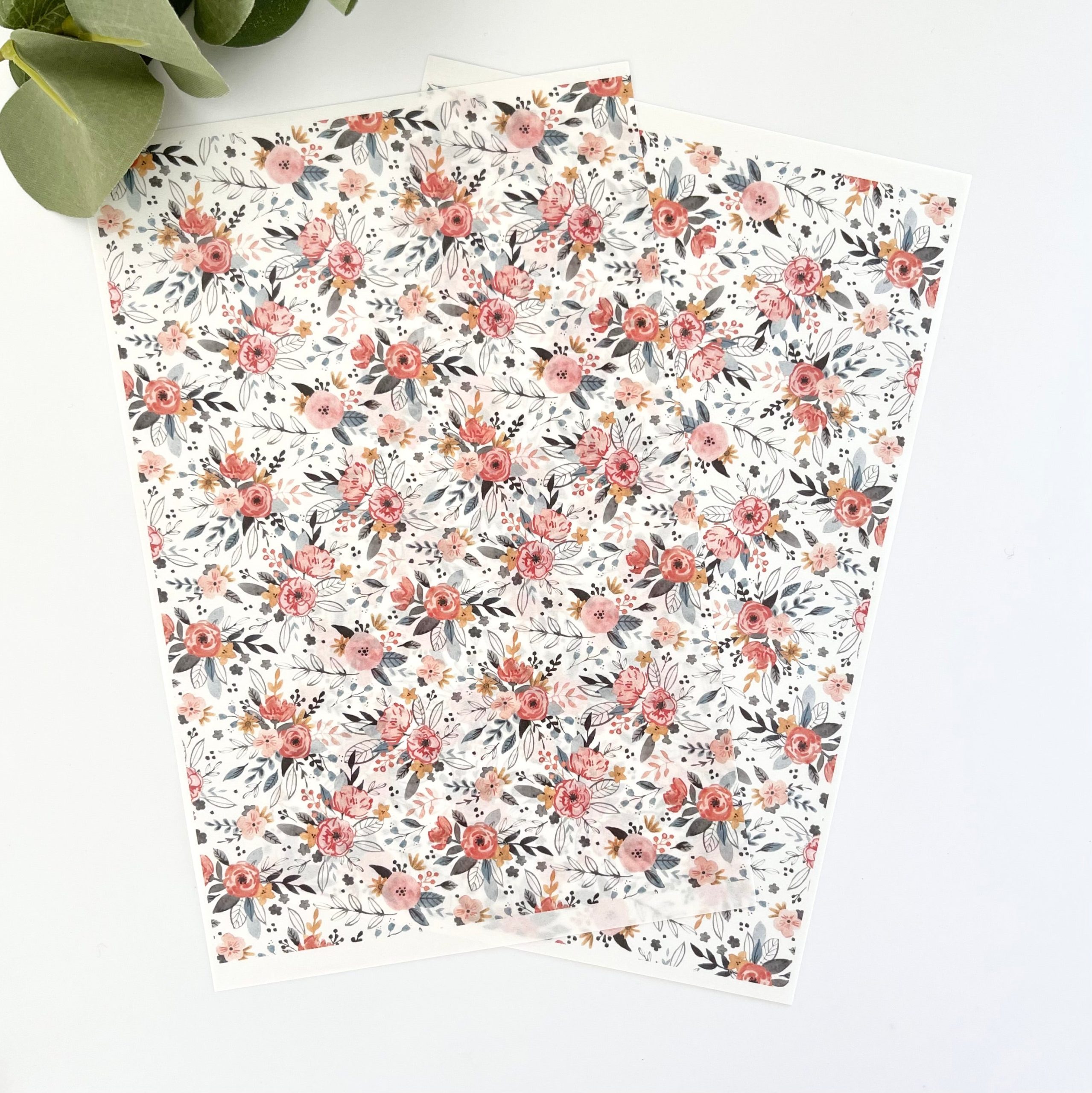 Florals 2 Clay Tattoo Sheets