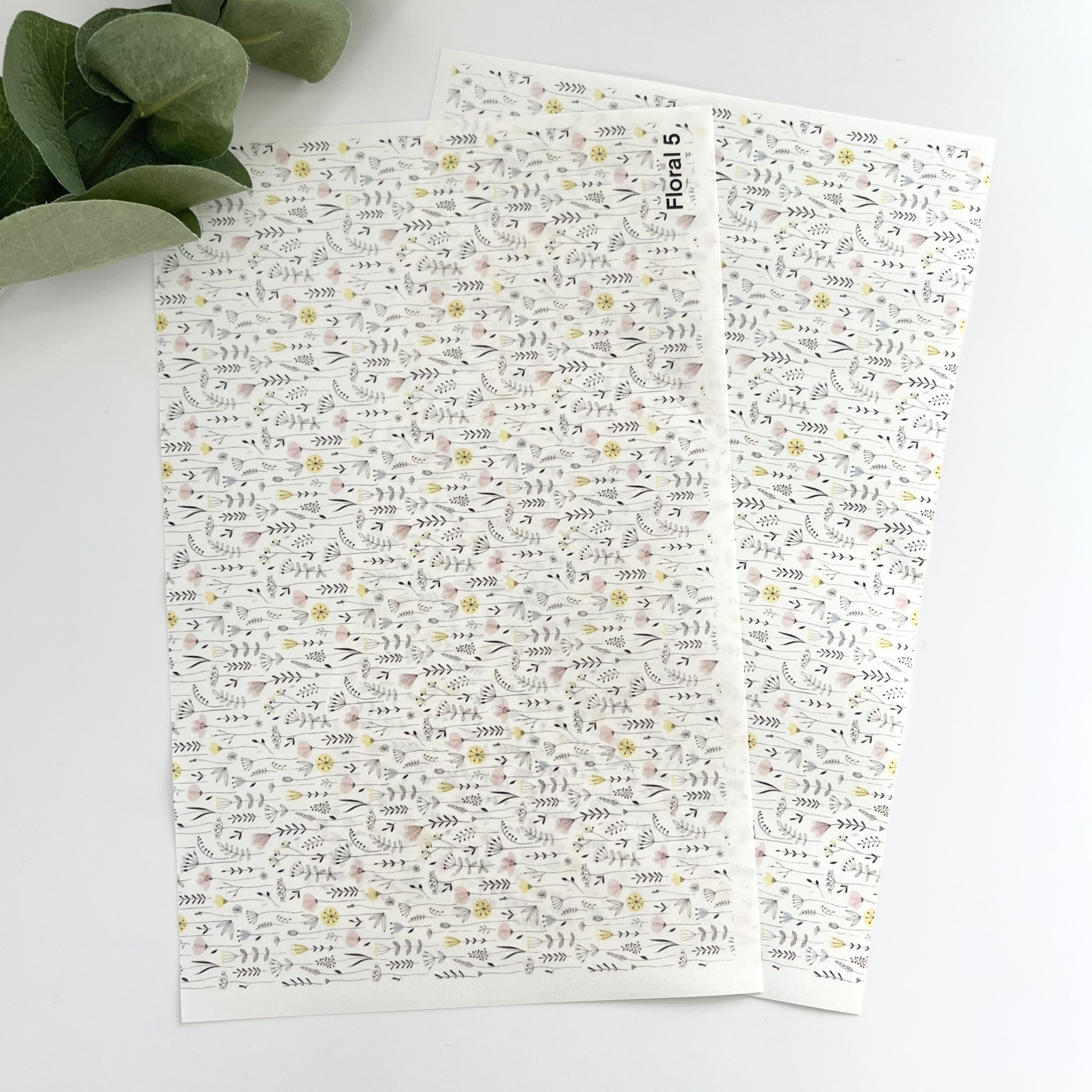 Florals 5 Clay Tattoo Sheets