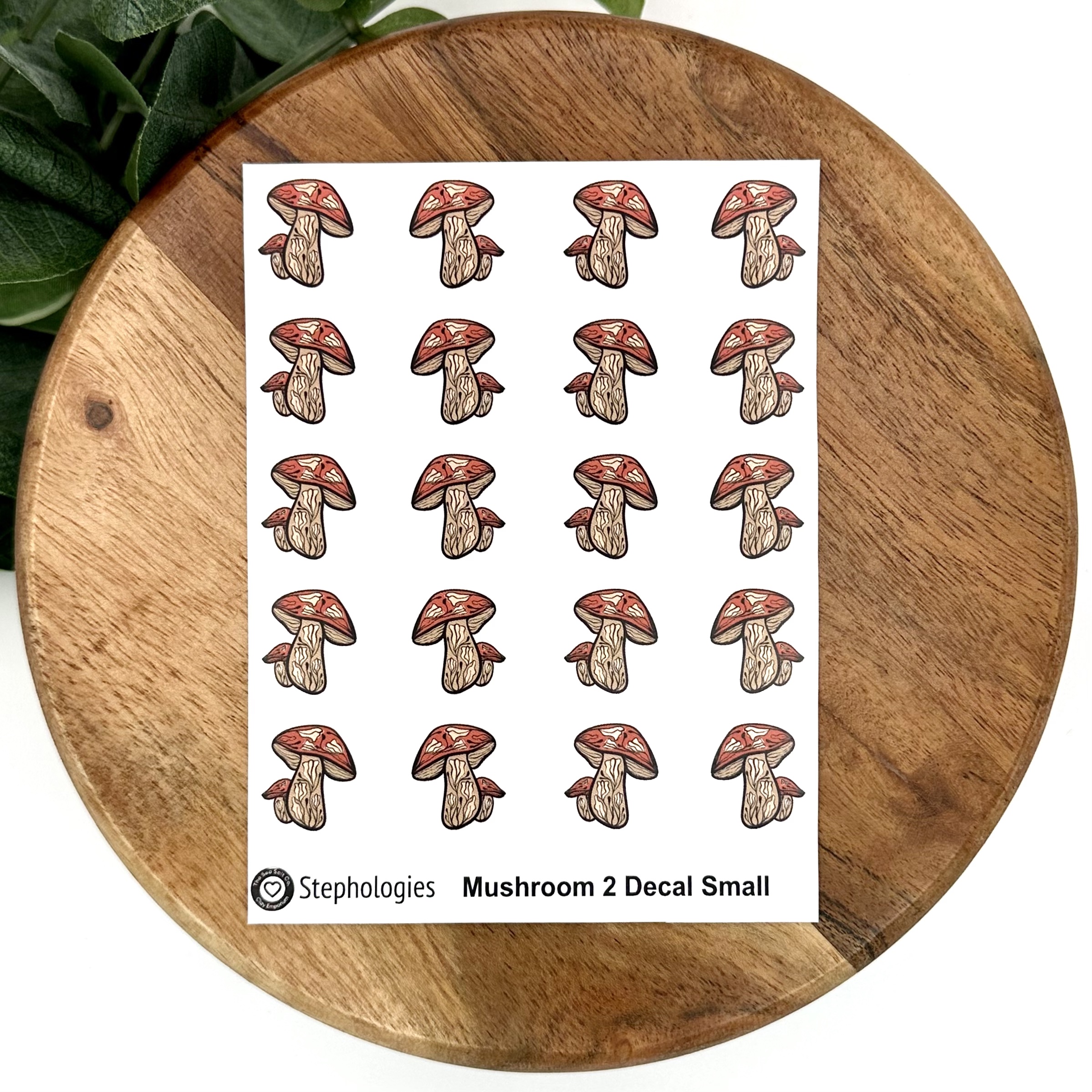 Mushrooms 2 Decal Small Stephologies