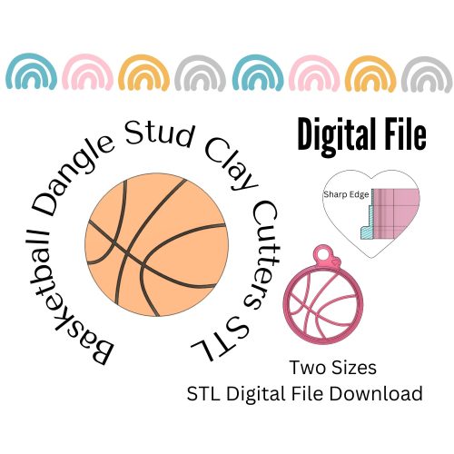 Basketball Clay Cutter STL Digital File